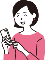 笑顔の女性のイラスト