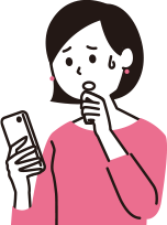 悩む女性のイラスト