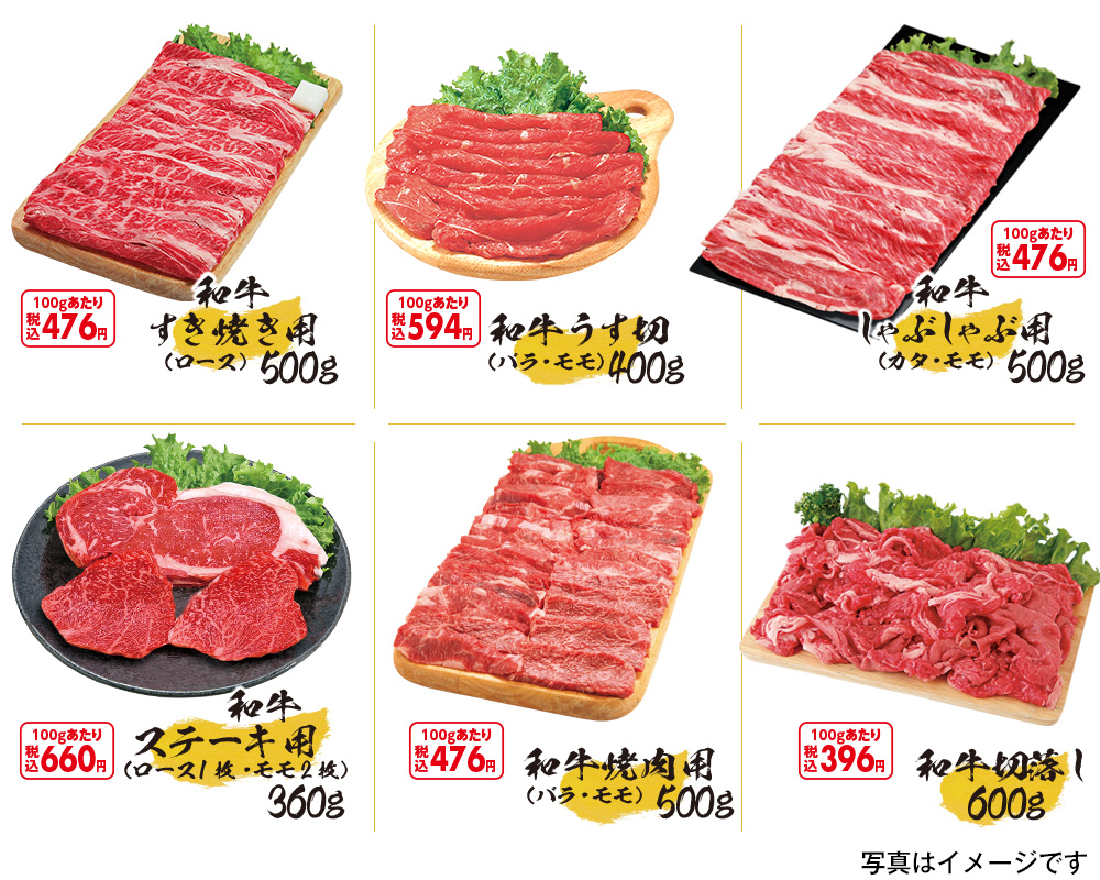 お肉6種一覧