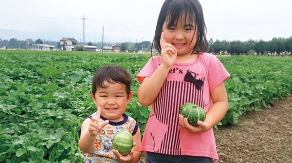 生産者のお子さん