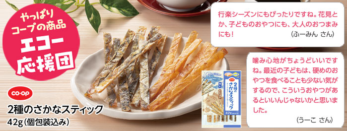 一榮食品「2種のさかなスティック」42g（個包装込み）