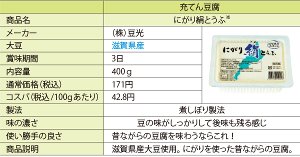 比較表