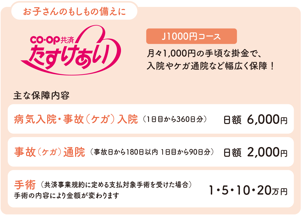 《たすけあい》J1000円コース