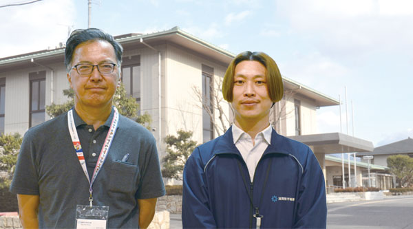 滋賀県平和祈念館　田井中さんと川副さん