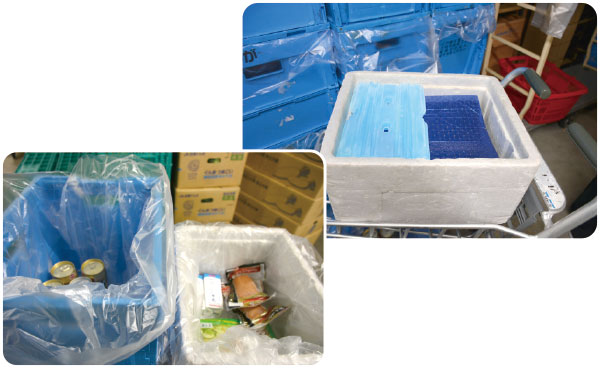 お買い上げ配達のようす